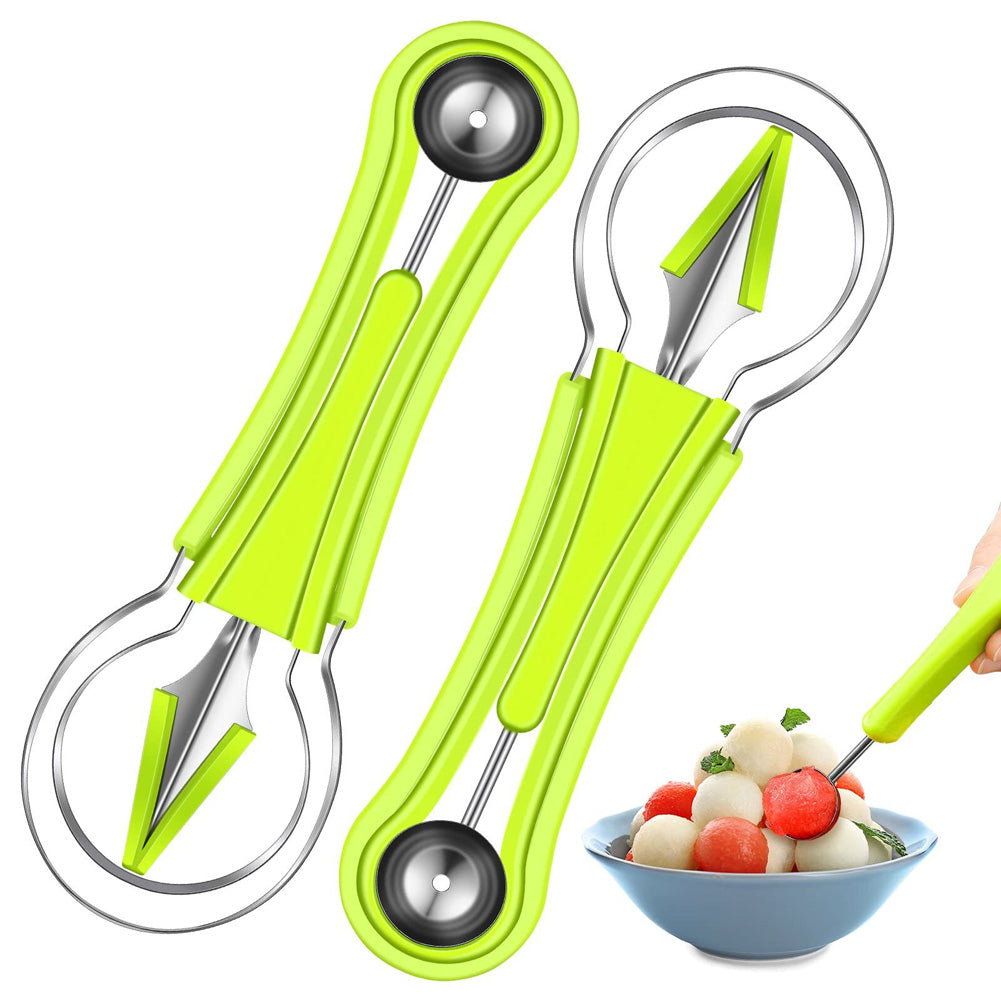 4 in 1 Melon Cutter Scoop Fruit Carving Knife Fruit Cutter Kitchen Gadgets