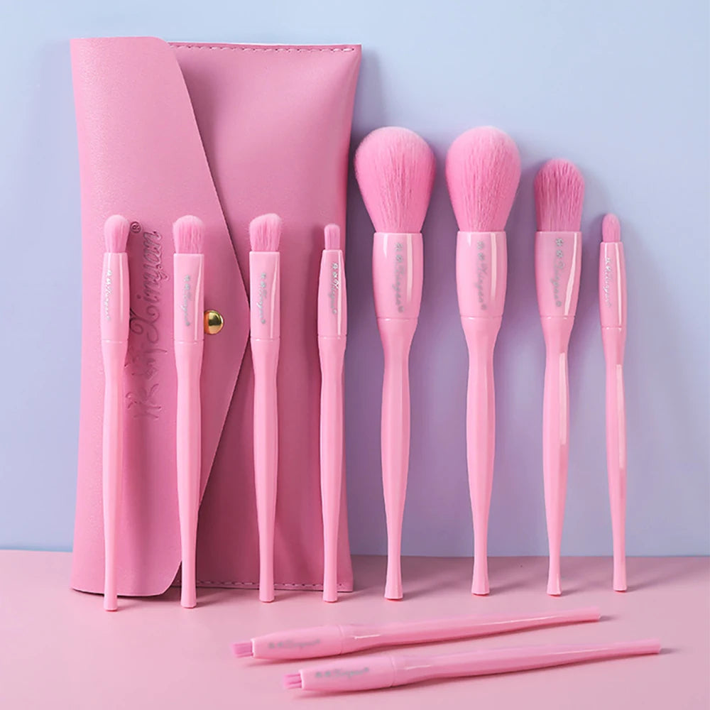 Multiple Color Makeup Brushes Set